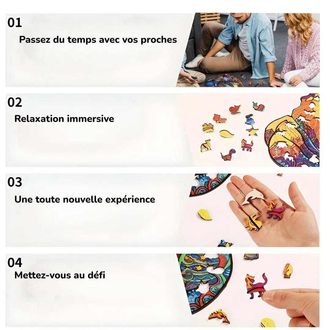 Puzzle en Bois Perroquet Coloré – BirdyBloom