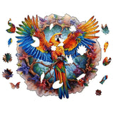 Puzzle en Bois Perroquet Coloré – BirdyBloom