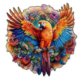 Puzzle en Bois Perroquet Coloré – BirdyBloom