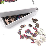 Puzzle en Bois Perroquet Coloré – BirdyBloom