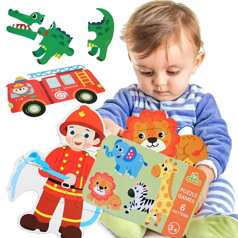 Puzzle en bois pour bébé 32 Pcs