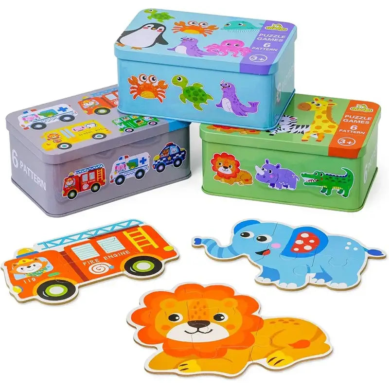 Puzzle en bois pour bébé 32 Pcs
