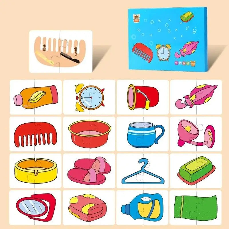 Puzzle en bois pour bébé 32 Pcs