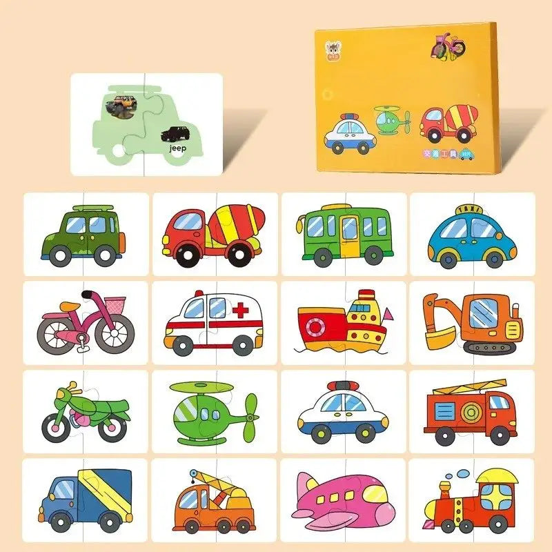 Puzzle en bois pour bébé 32 Pcs