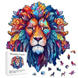 Puzzle Bois Lion Artistique – WildKing