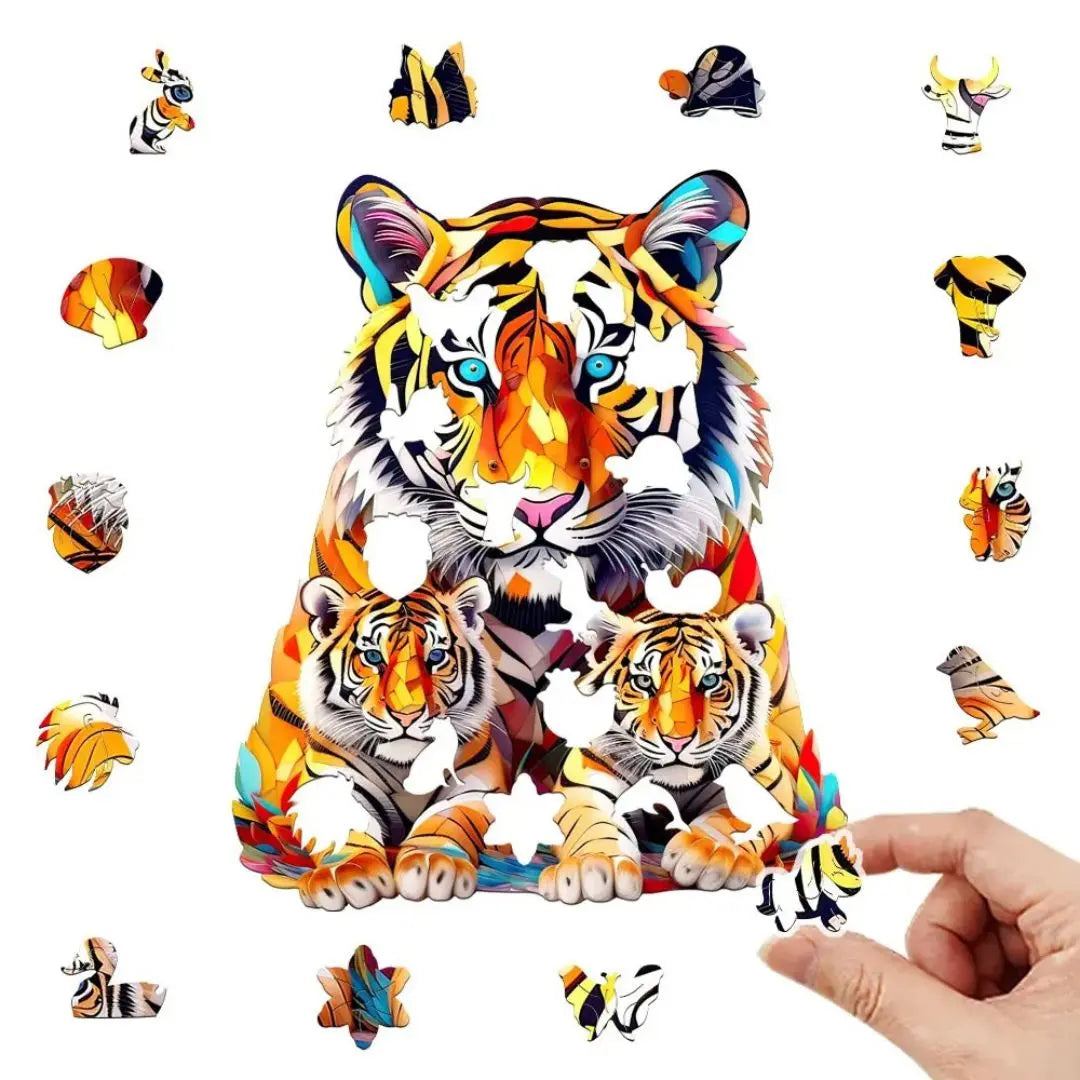 Puzzle en Bois Tigre – TigerRoar