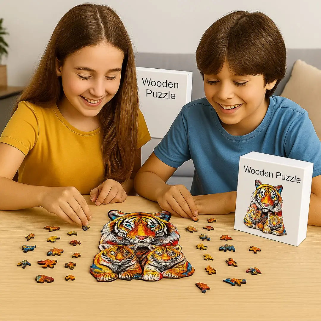 Puzzle en Bois Tigre – TigerRoar