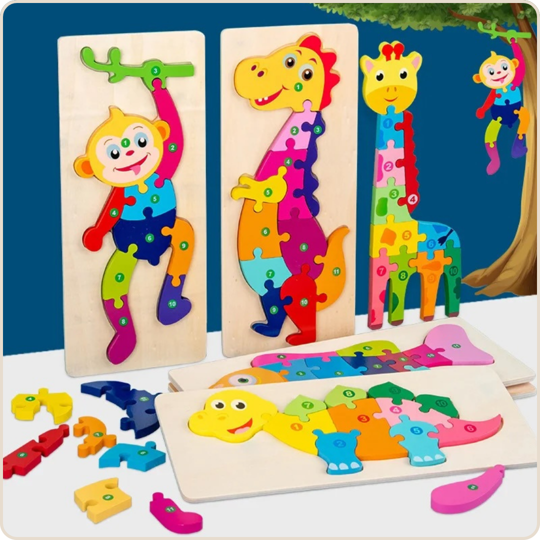 PUZZLE BEBE | Curiopuzzle casse-tête d'apprentisage