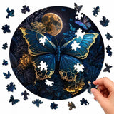 Puzzle Bois Papillon Élégant