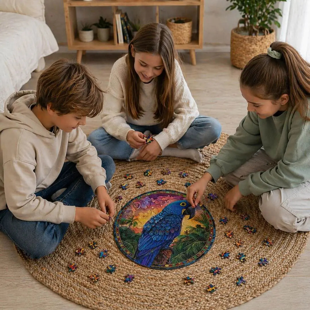 Puzzle Bois Perroquet Multicolore – Jigsaw Puzzle Adulte & Enfant