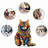 Puzzle en Bois Le Chat Mystique – Mysticat