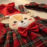 Ensemble de Noël Reindeer Joy | Tenue de Fête 3 Pièces