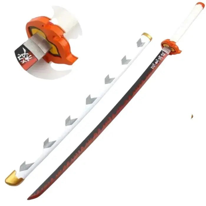 Réplique de Katana Nichirin Rengoku Kyojuro Demon Slayer