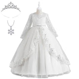 Robe Bal dentelle manches longues Enfant