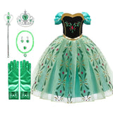 Robe Cosplay Reine des Glaces Anna