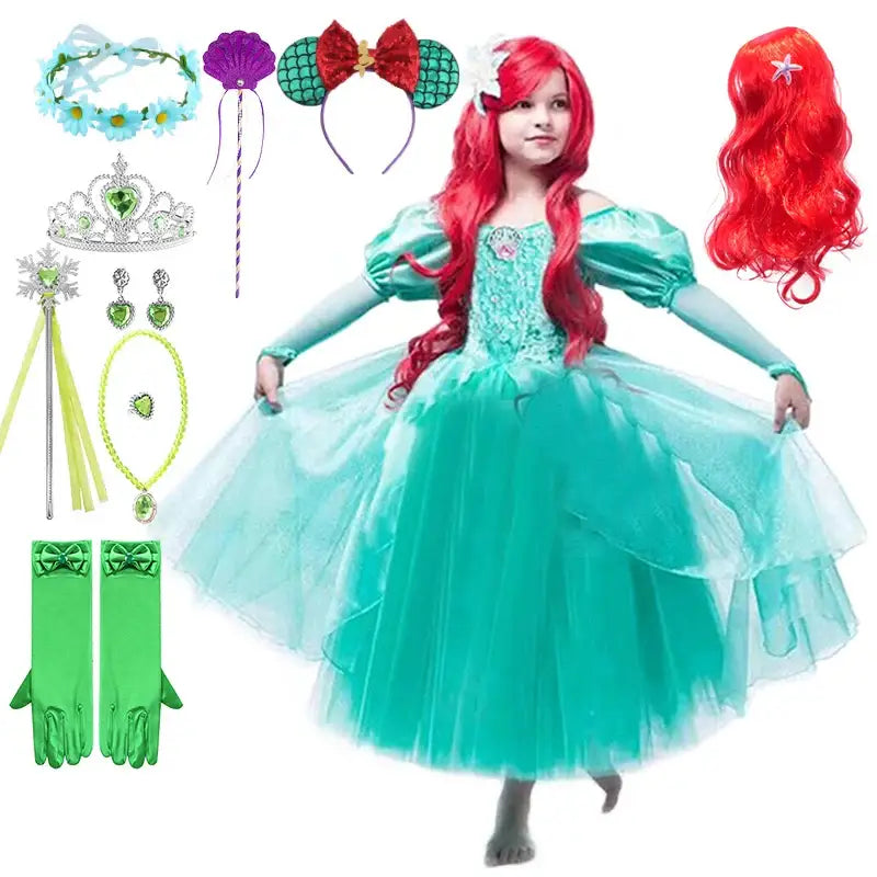 Robe costume Ariel enfant
