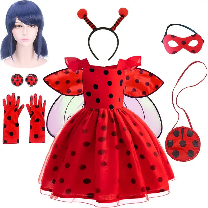 Robe Costume coccinelle Ladybug Miraculous