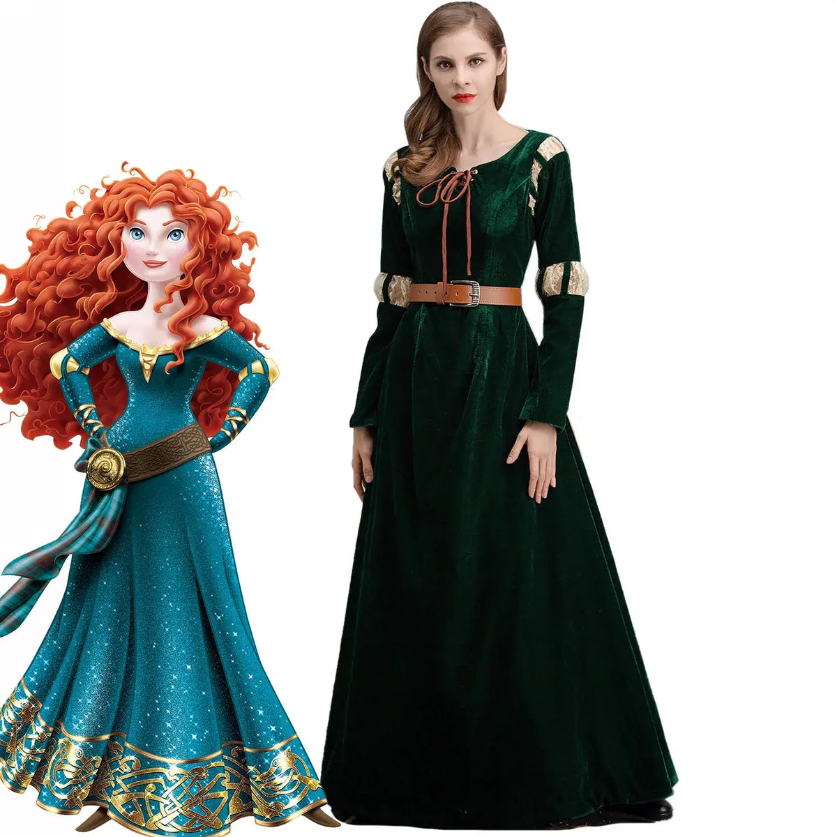Robe princesse Merida pour adultes