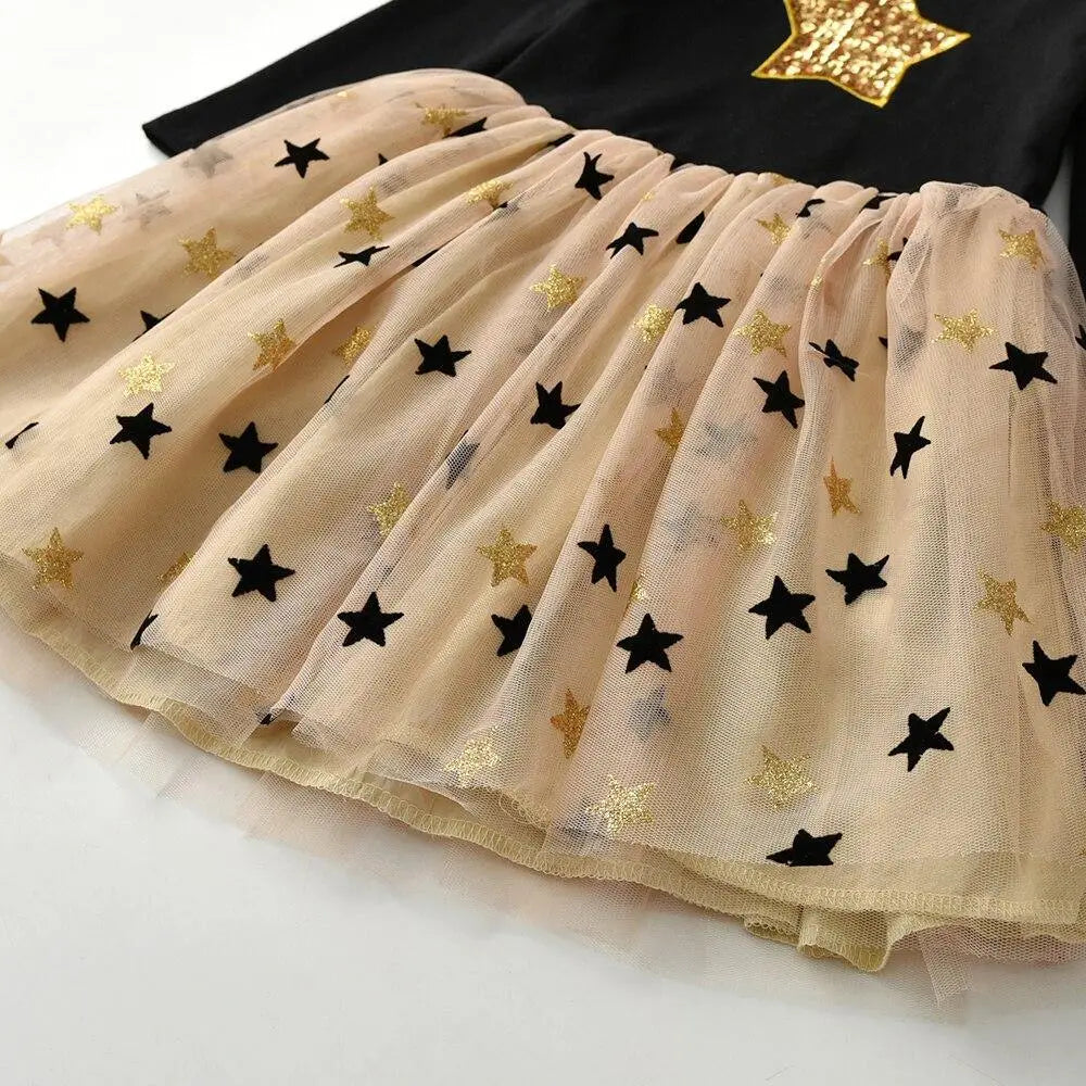 Robe princesse étoile pour petite fille