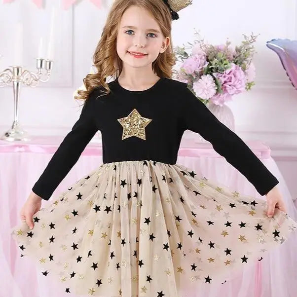 Robe princesse étoile pour petite fille