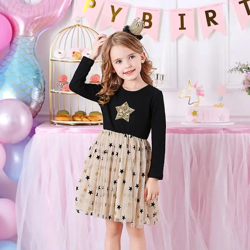 Robe princesse étoile pour petite fille