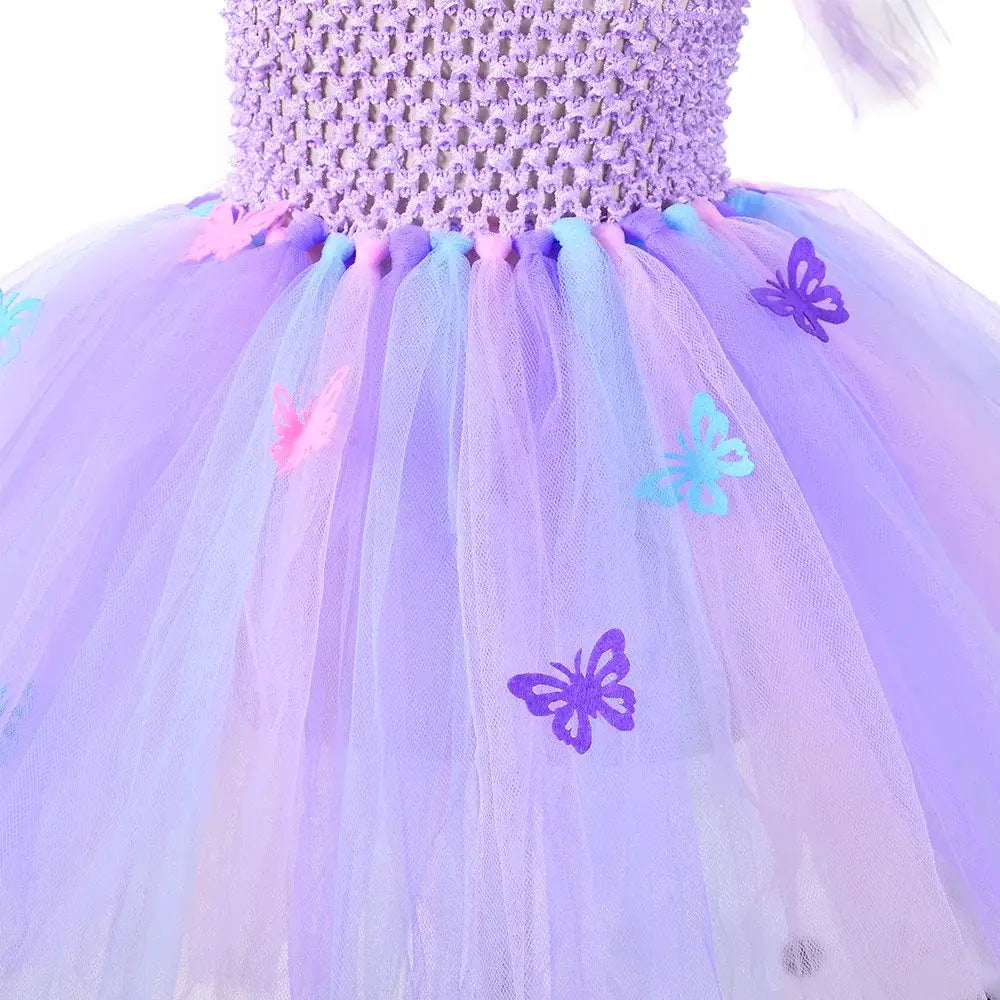 Robe Tutu Princesse Papillon violet