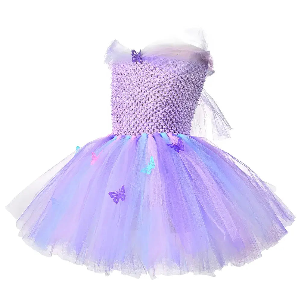 Robe Tutu Princesse Papillon violet