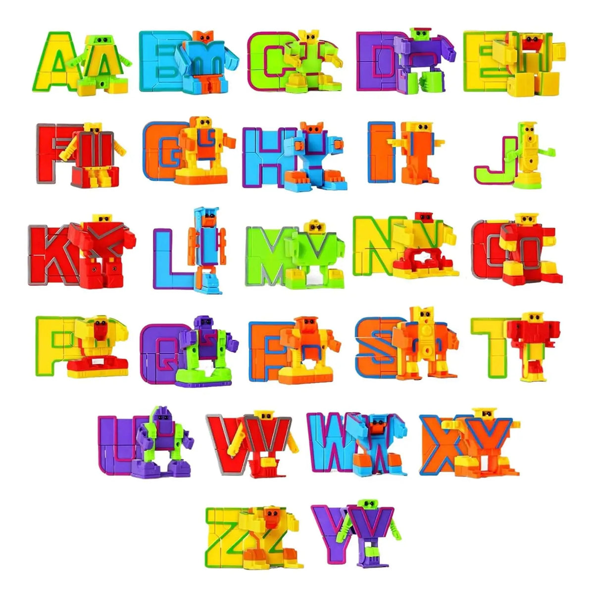 Robot Alphabet Vehicule Transformable