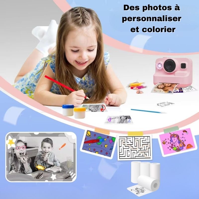 Rouleaux Papier Thermique 57×25 mm | Appareil Photo Enfant
