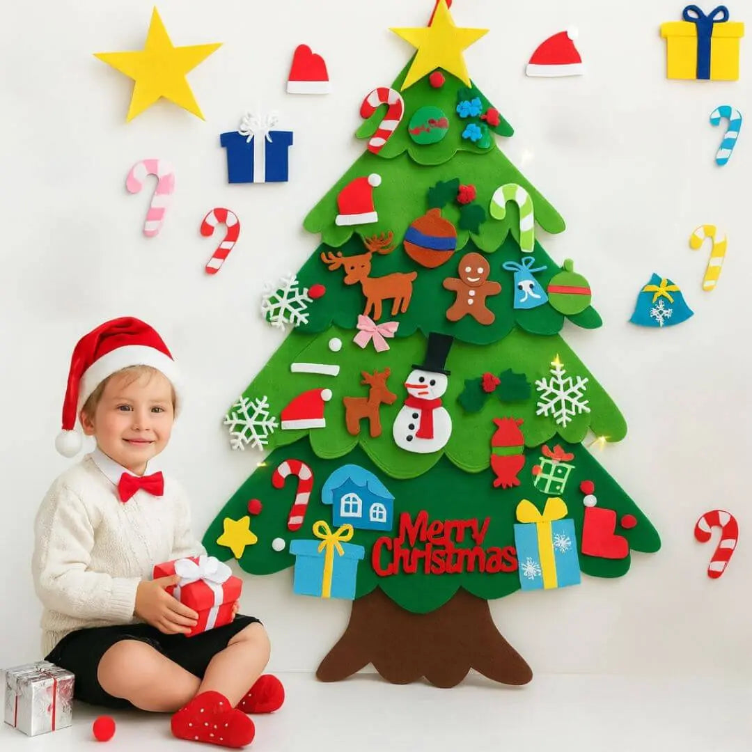 Sapin de Noël en Feutre Montessori – MagiNoël