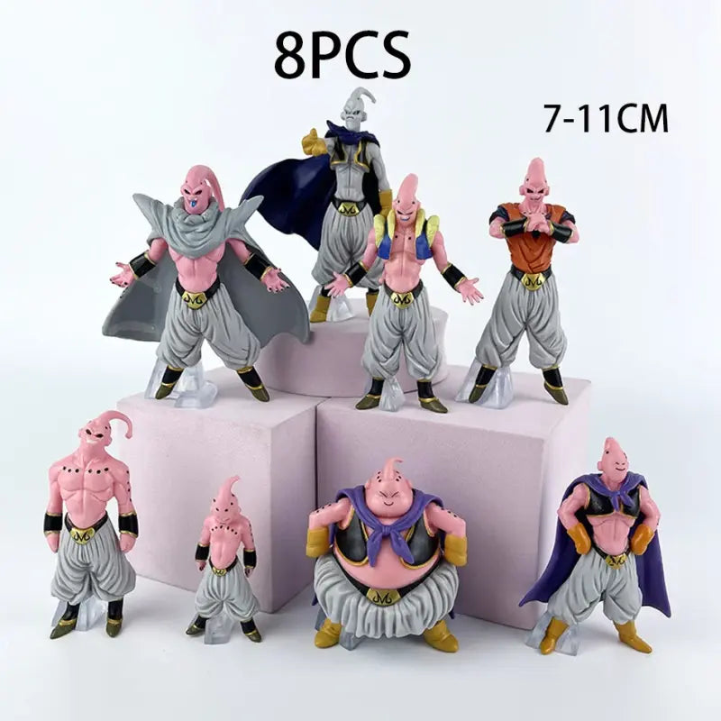 Set de 8 pièces Figurines Buu Dragon Ball Z