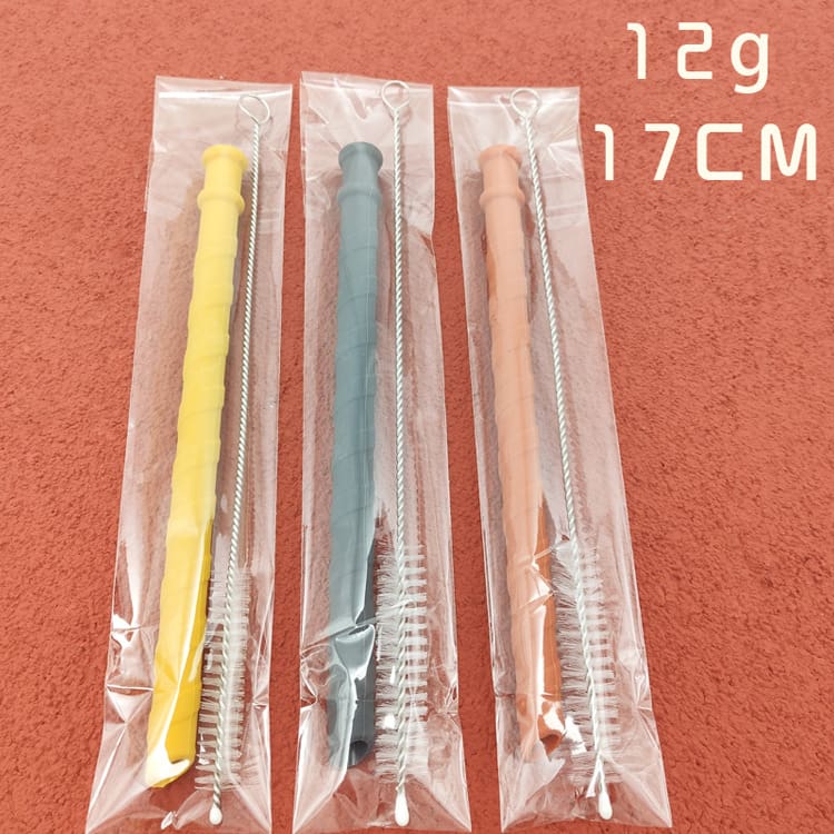 Gobelet d'apprentissage incassable SipSafe en silicone avec paille (sans BPA)