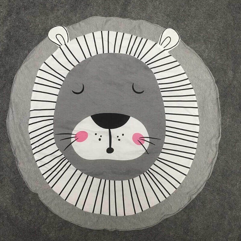 Tapis de Rampage en Coton Plush Nordique (Design Ludique)