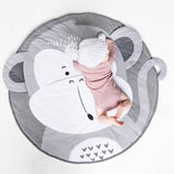 Tapis de Rampage en Coton Plush Nordique (Design Ludique)