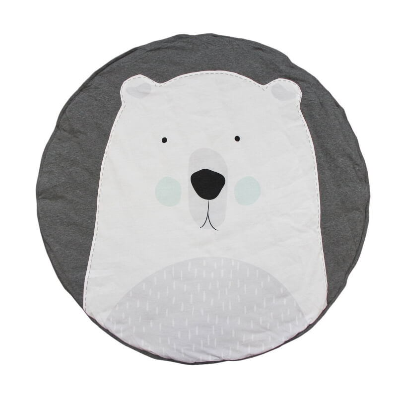 Tapis de Rampage en Coton Plush Nordique (Design Ludique)