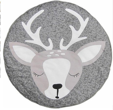 Tapis de Rampage en Coton Plush Nordique (Design Ludique)