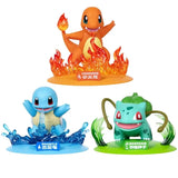 Figurine Starter Carapuce, Bulbizarre et Salamèche Figurine Pokemon