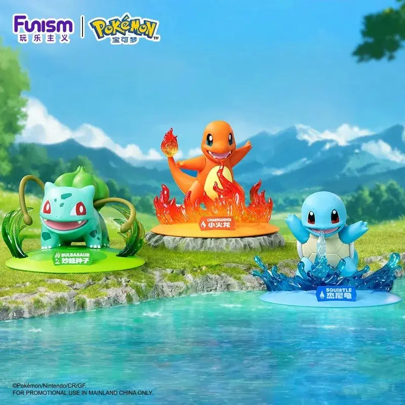 Figurine Starter Carapuce, Bulbizarre et Salamèche Figurine Pokemon