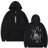 Sweatshirt à capuche Homme Femme Anime Kaiju