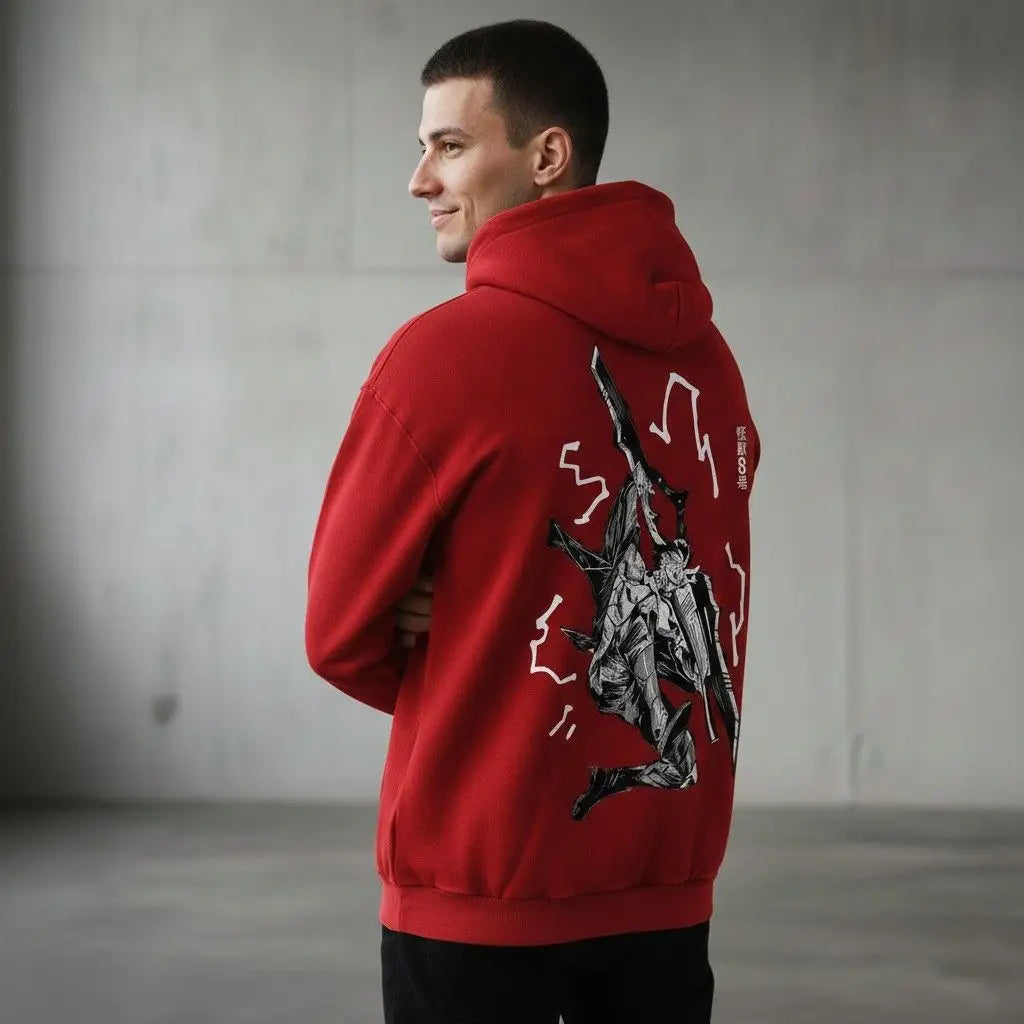 Sweatshirt à capuche Homme Femme Anime Kaiju