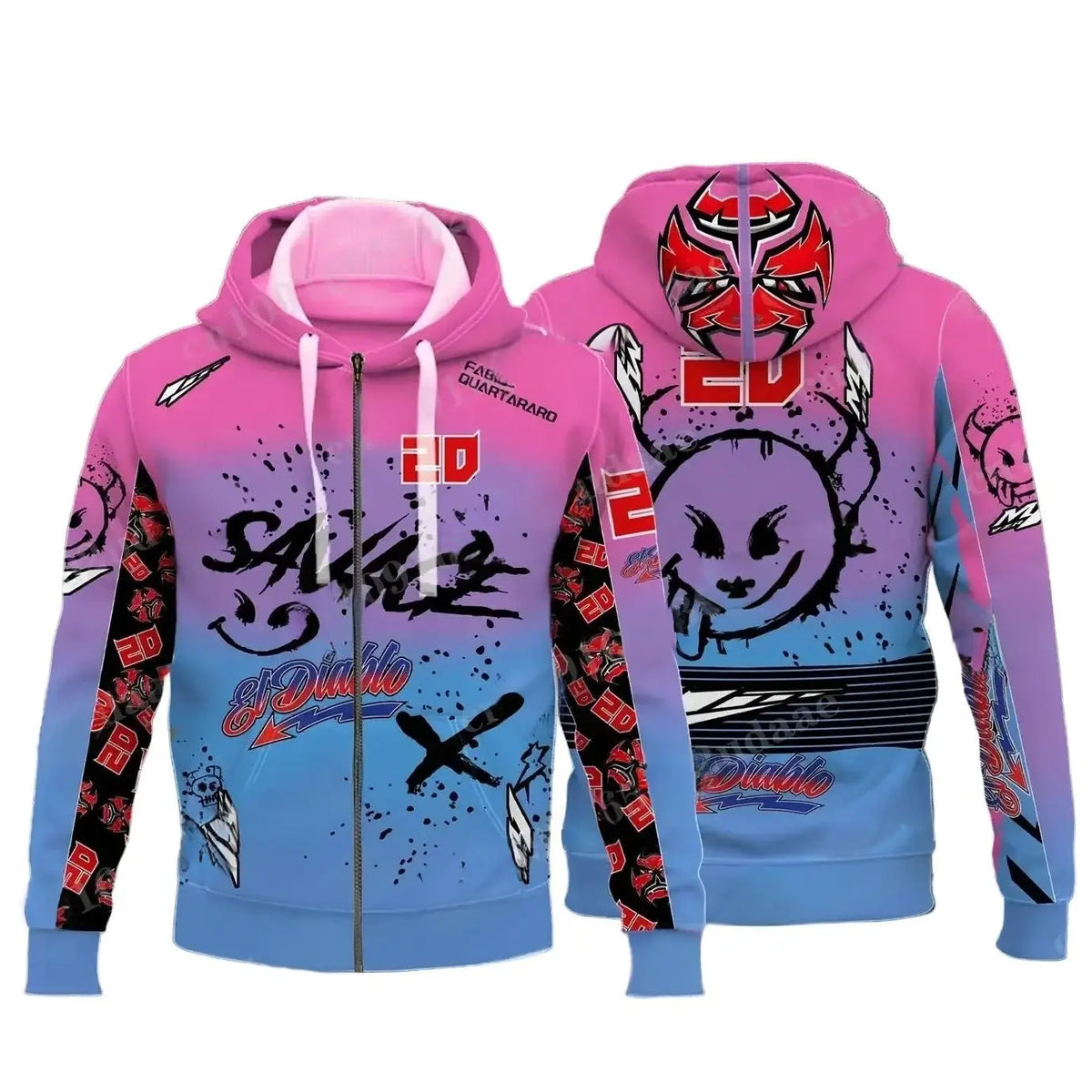 Sweatshirt Capuche Moto Racing Team