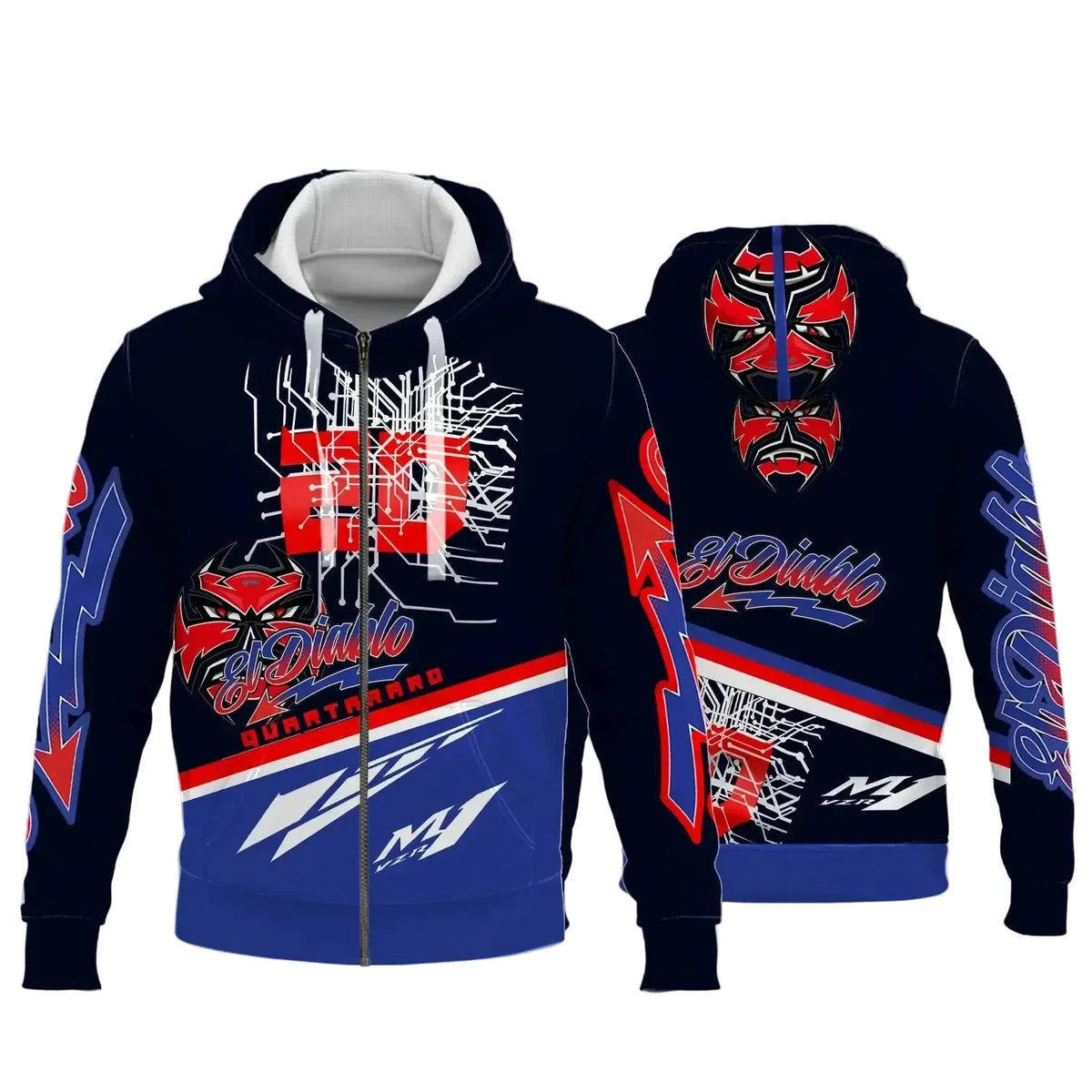 Sweatshirt Capuche Moto Racing Team