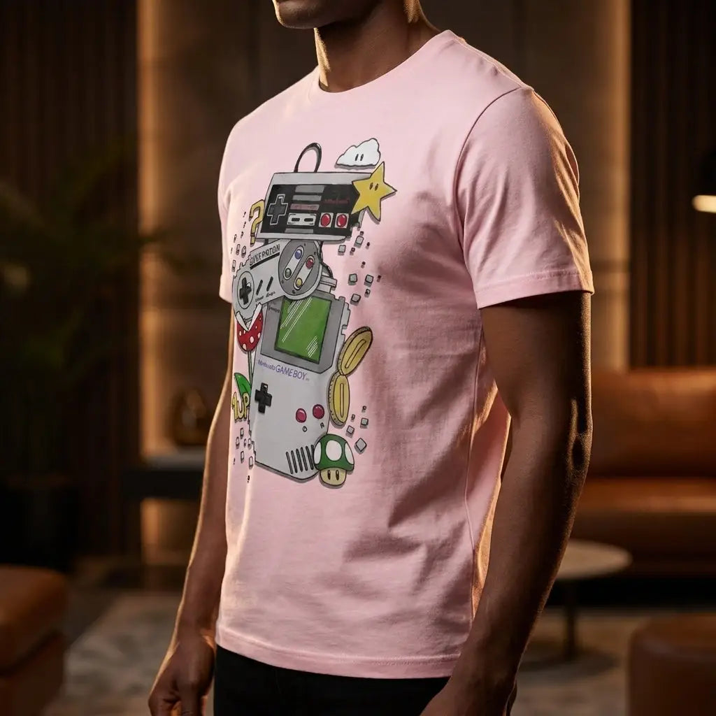 T-shirt Console Rétro Gaming