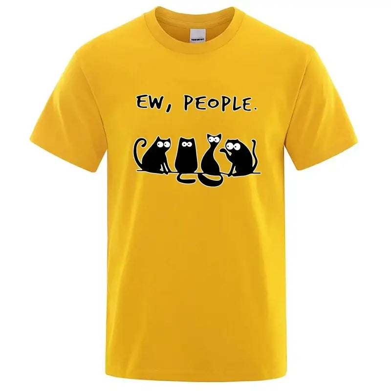 T-shirt Chat Amusant Coton