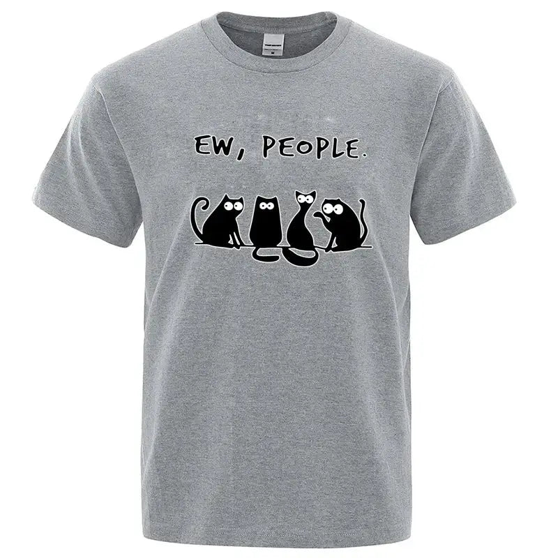 T-shirt Chat Amusant Coton