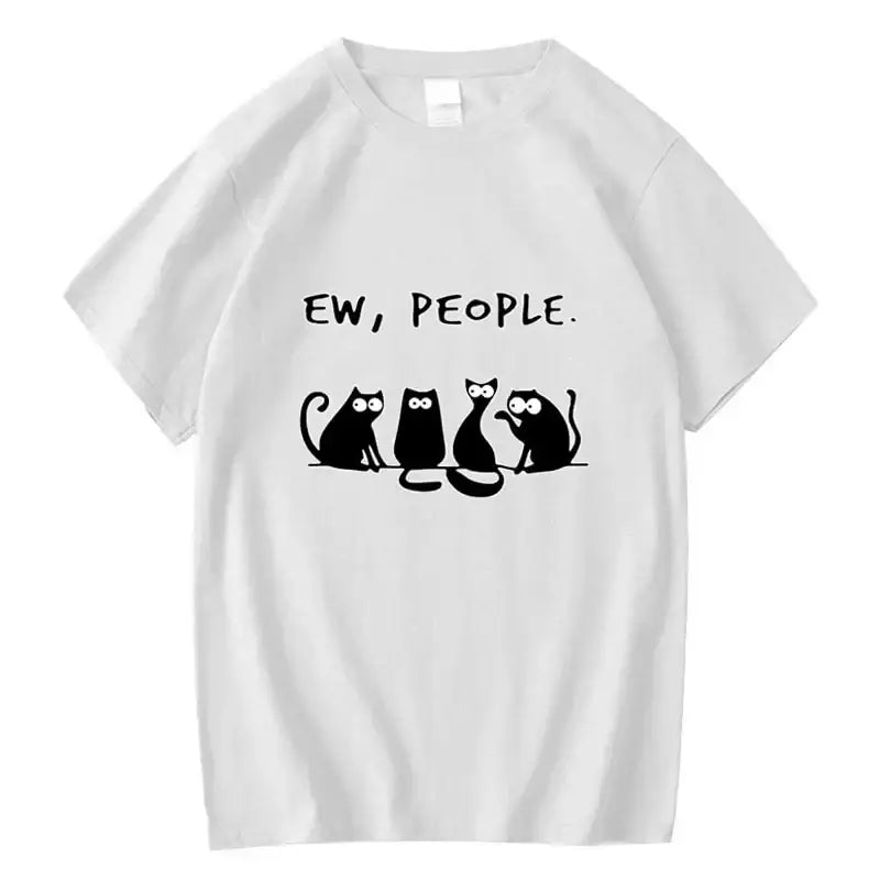 T-shirt Chat Amusant Coton