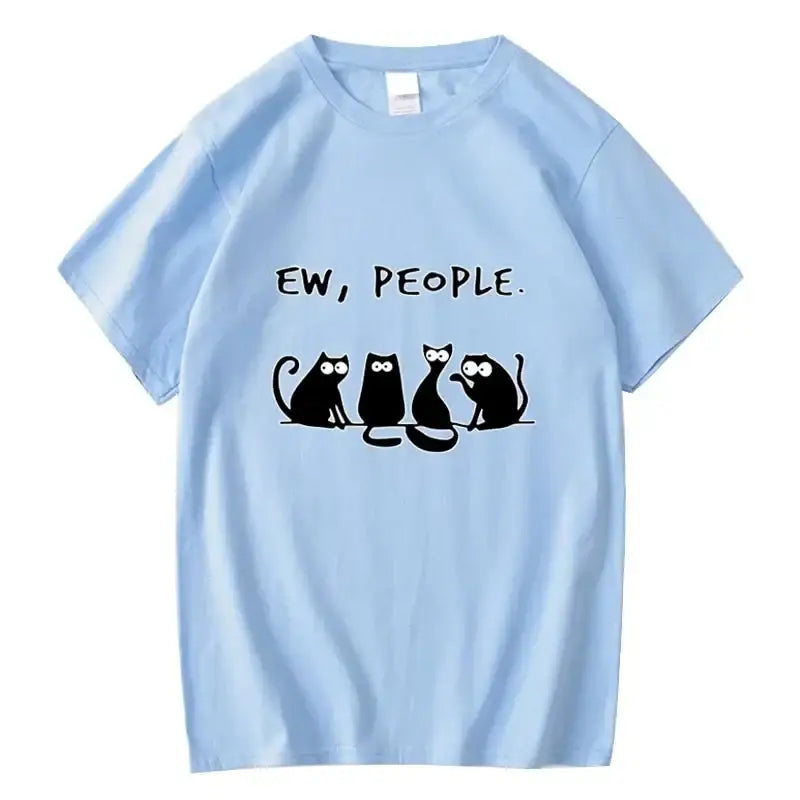 T-shirt Chat Amusant Coton