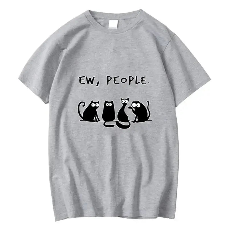 T-shirt Chat Amusant Coton