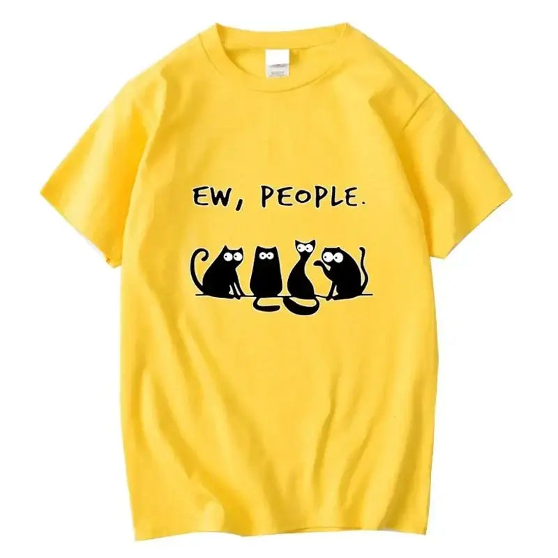 T-shirt Chat Amusant Coton