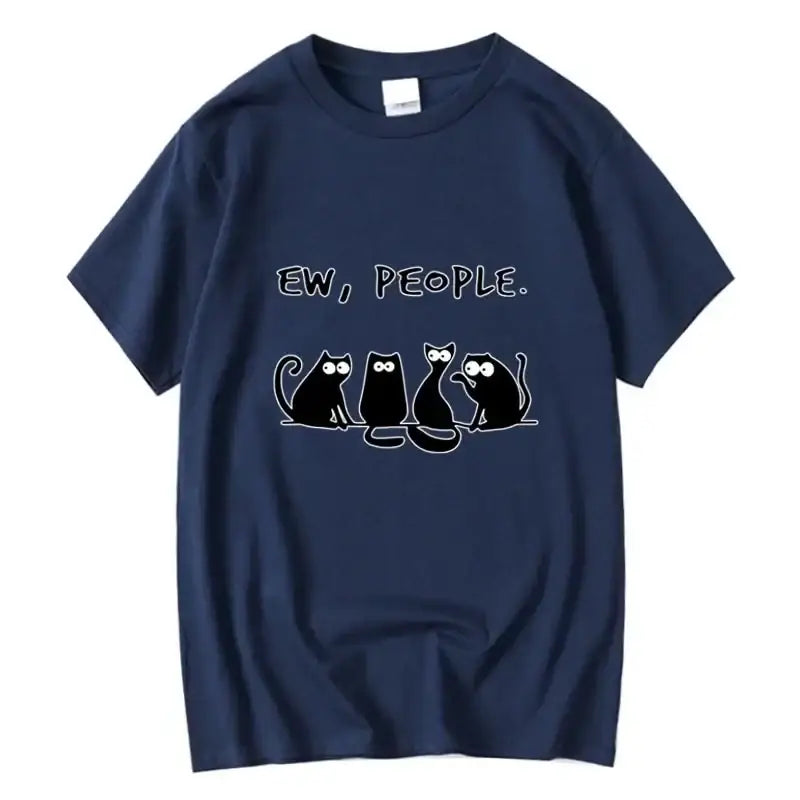 T-shirt Chat Amusant Coton